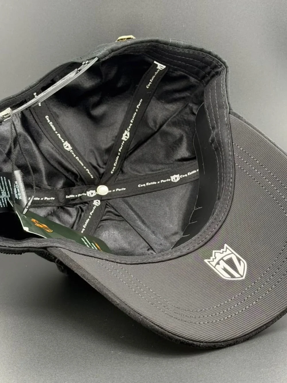 Black San Judas Embroidered Baseball Cap with Gold Pin